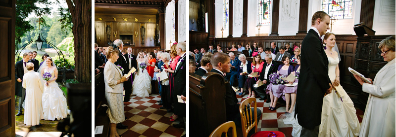 Wedding Blessing in the Chapel at Capesthorne Hall