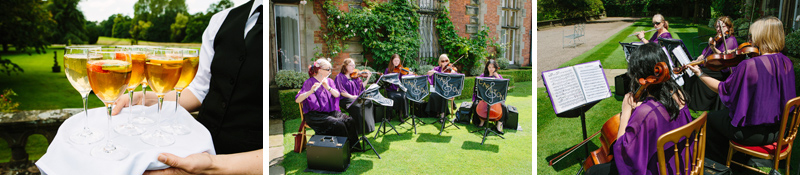 Musicians playing outside