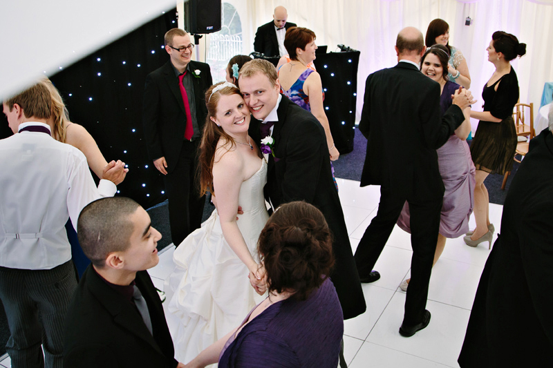 Guests dancing during the party