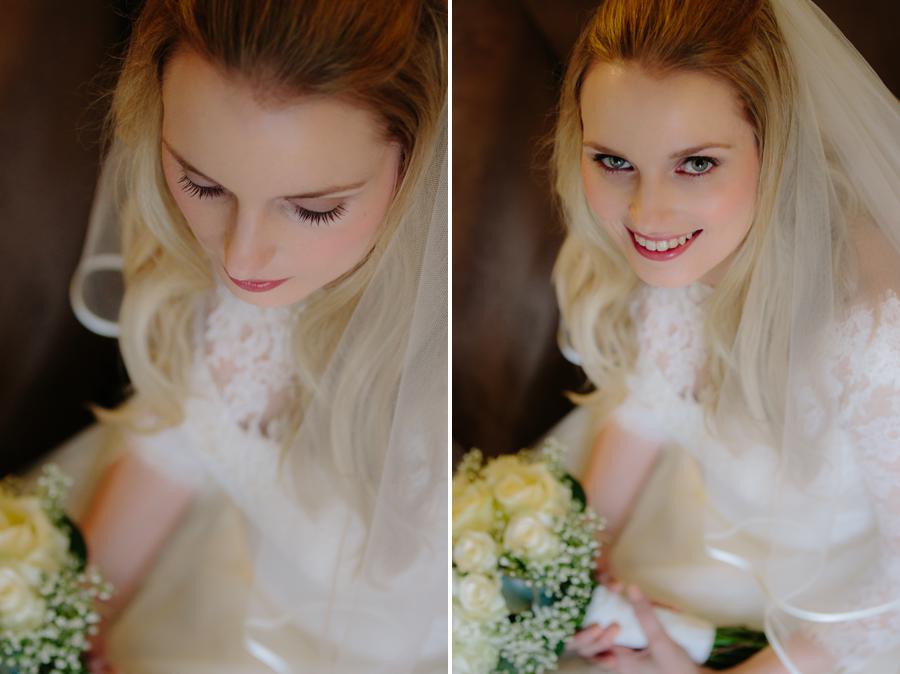 Bride with her bouquet