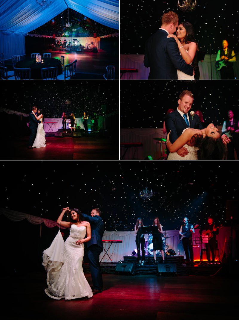 First Dance under the stars at Heaton House Farm