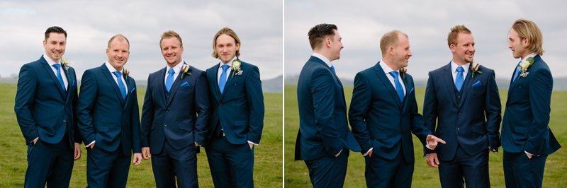 Groom & Groomsmen at Heaton House Farm