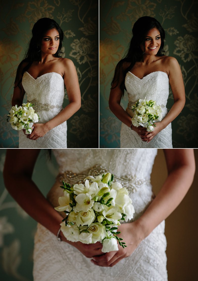 Beautiful Bride with her bouquet