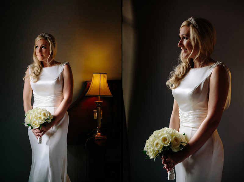 Bride with her bouquet