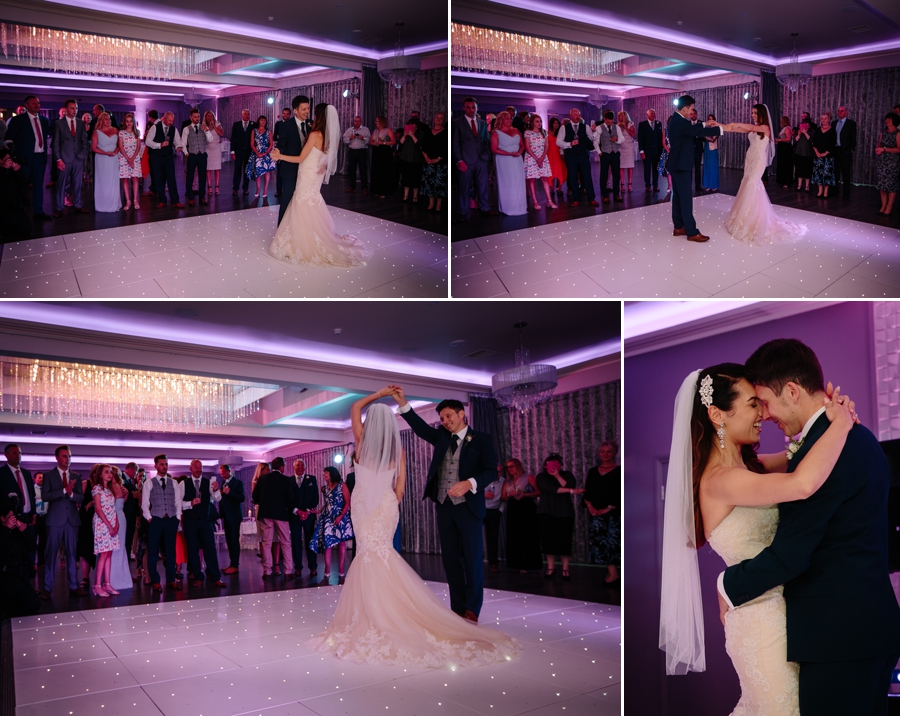 first Dance with the bride and groom at Merrydale Manor