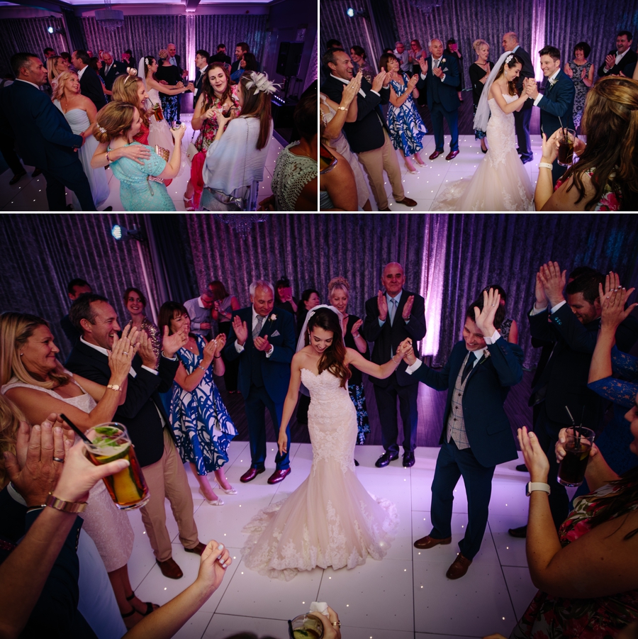 Dancing fun with the bride and groom