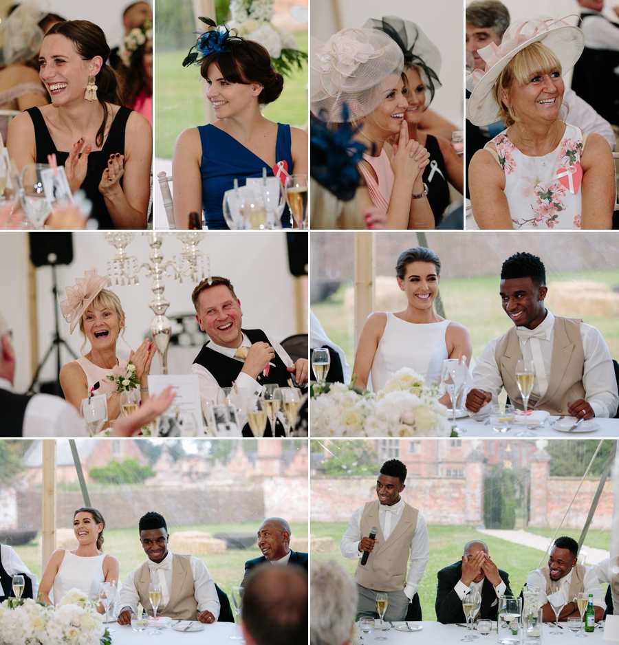 Groom giving his wedding speech