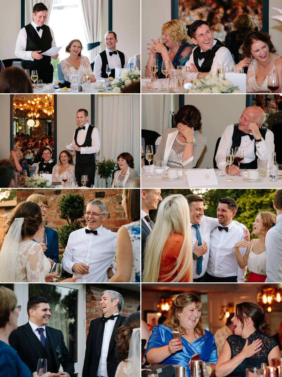 Wedding Speeches with guests having fun