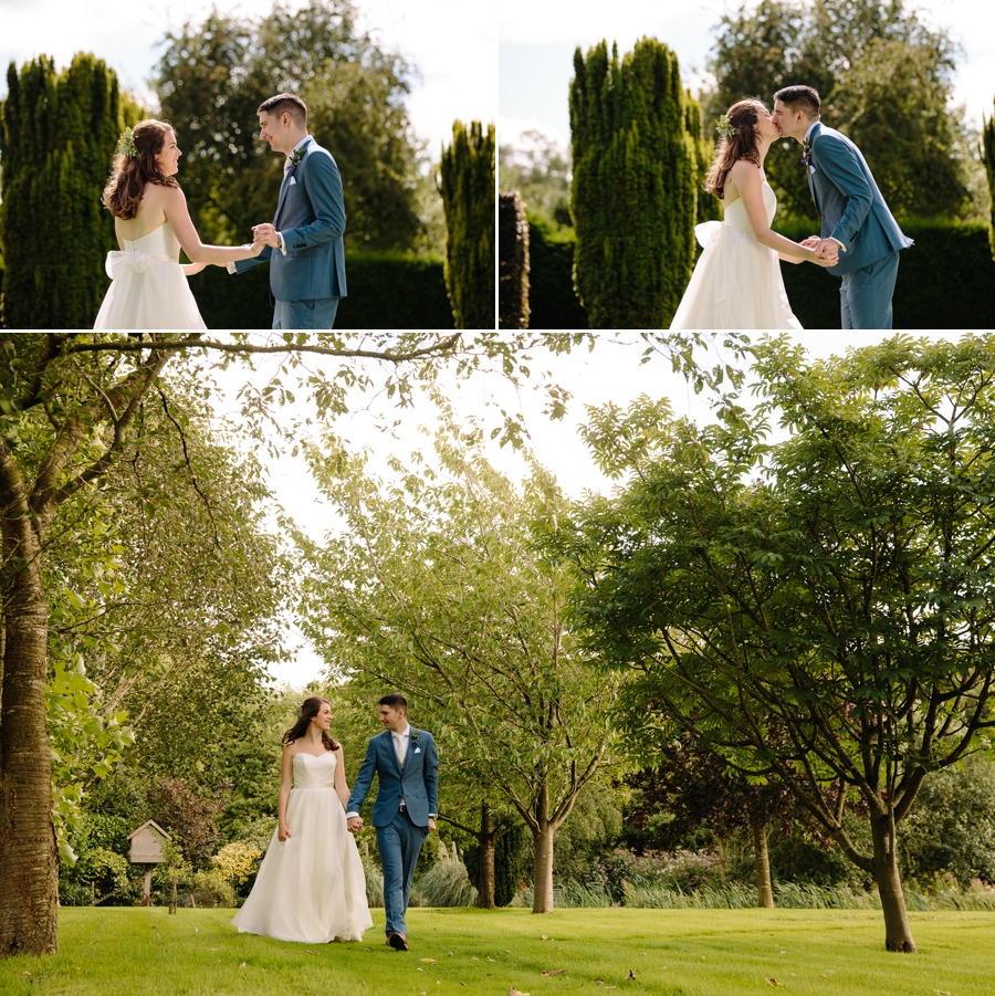 Bride and Groom enjoying a moment alone after they are married