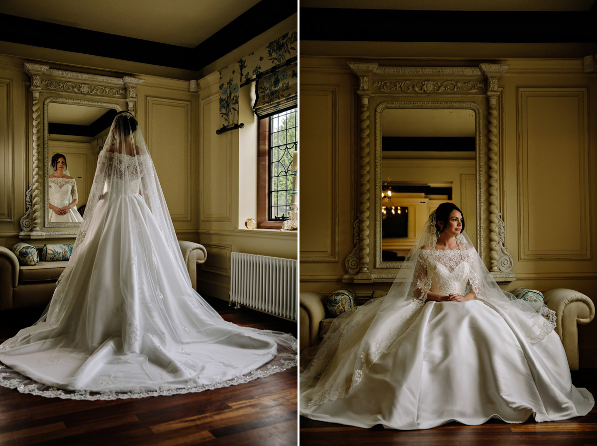 Stunning bridal portraits and exquisite wedding gown