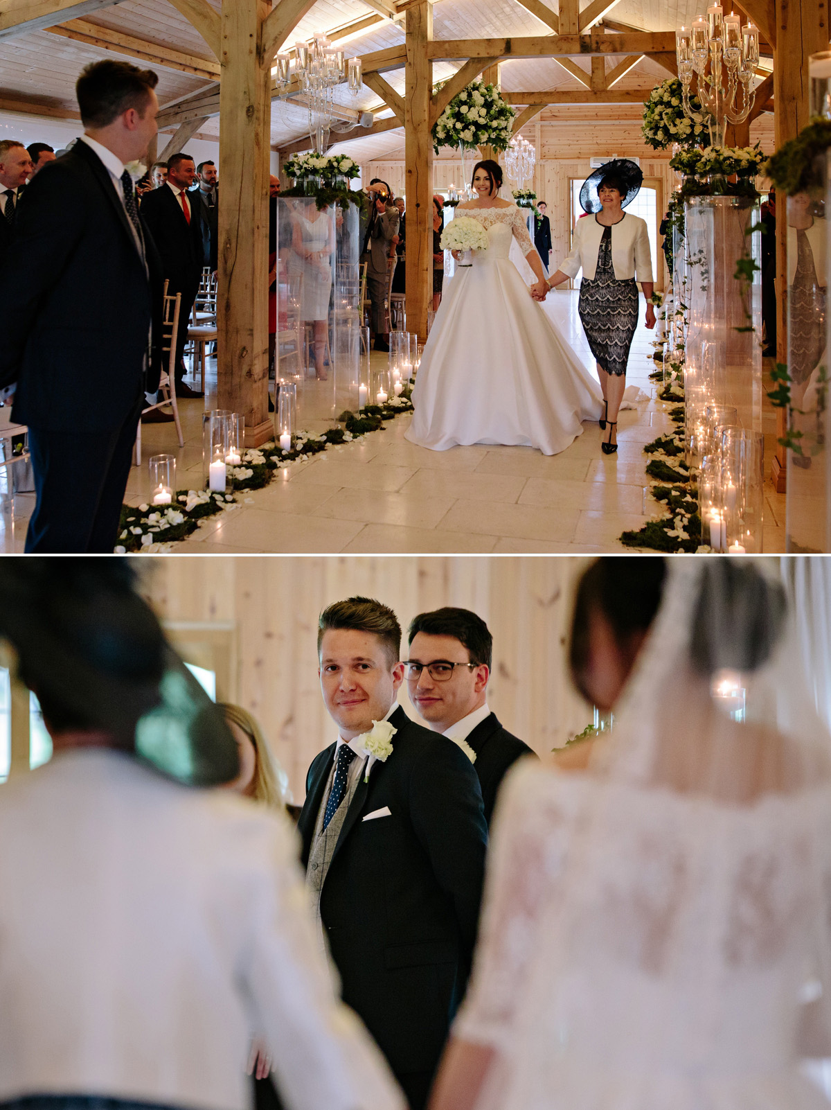 That first look between a bride and groom