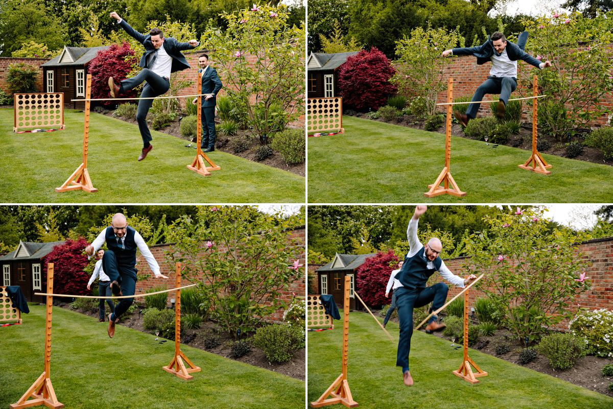 Wedding Day fun - guests enjoy playing lawn games