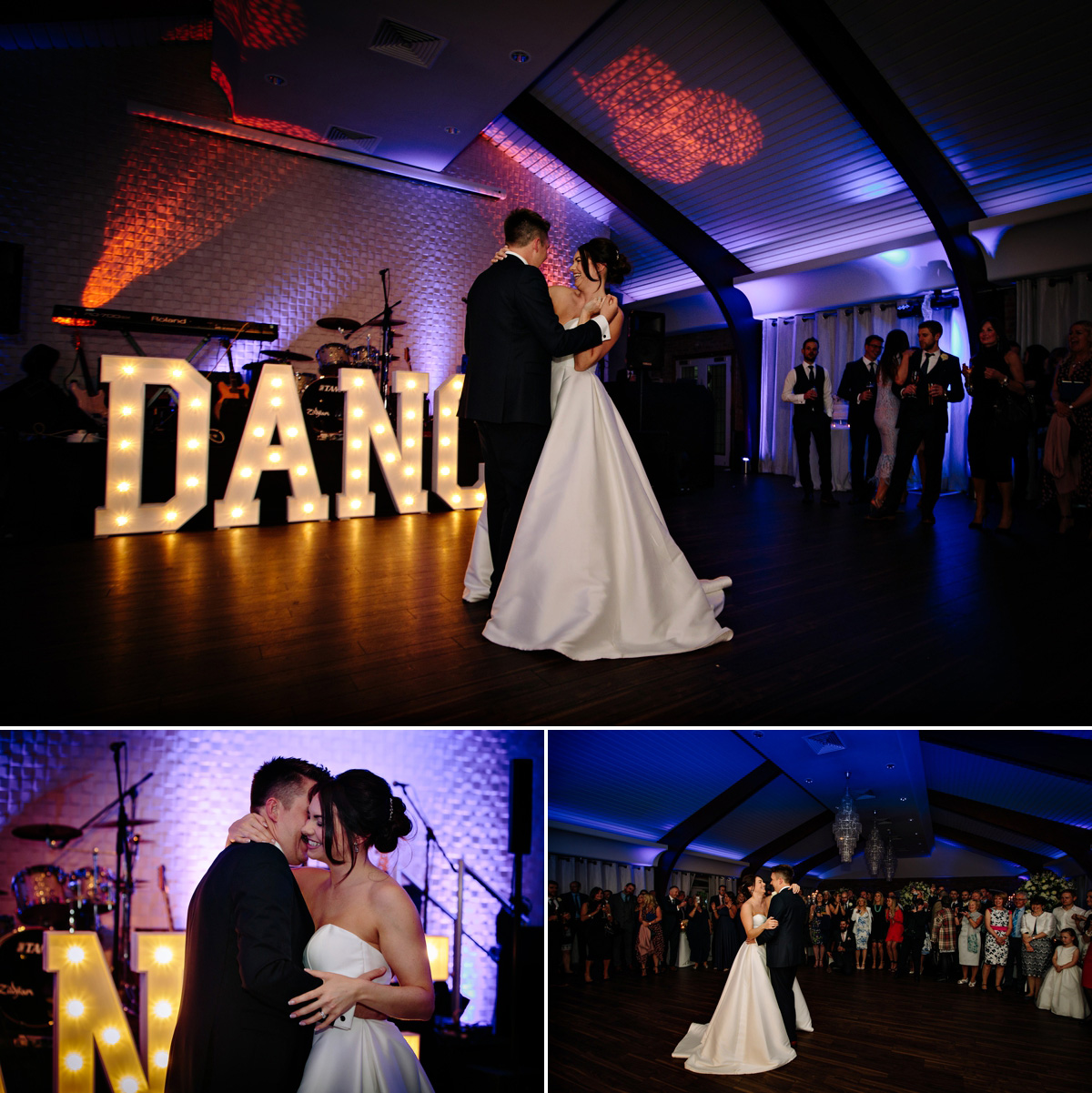 Bride and Groom take to the dance floor for their first dance