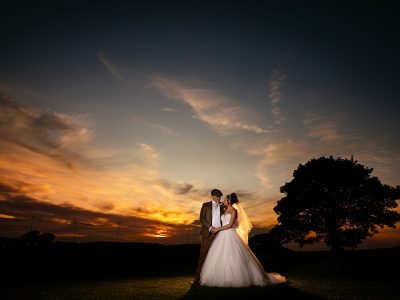 weddings with sunset