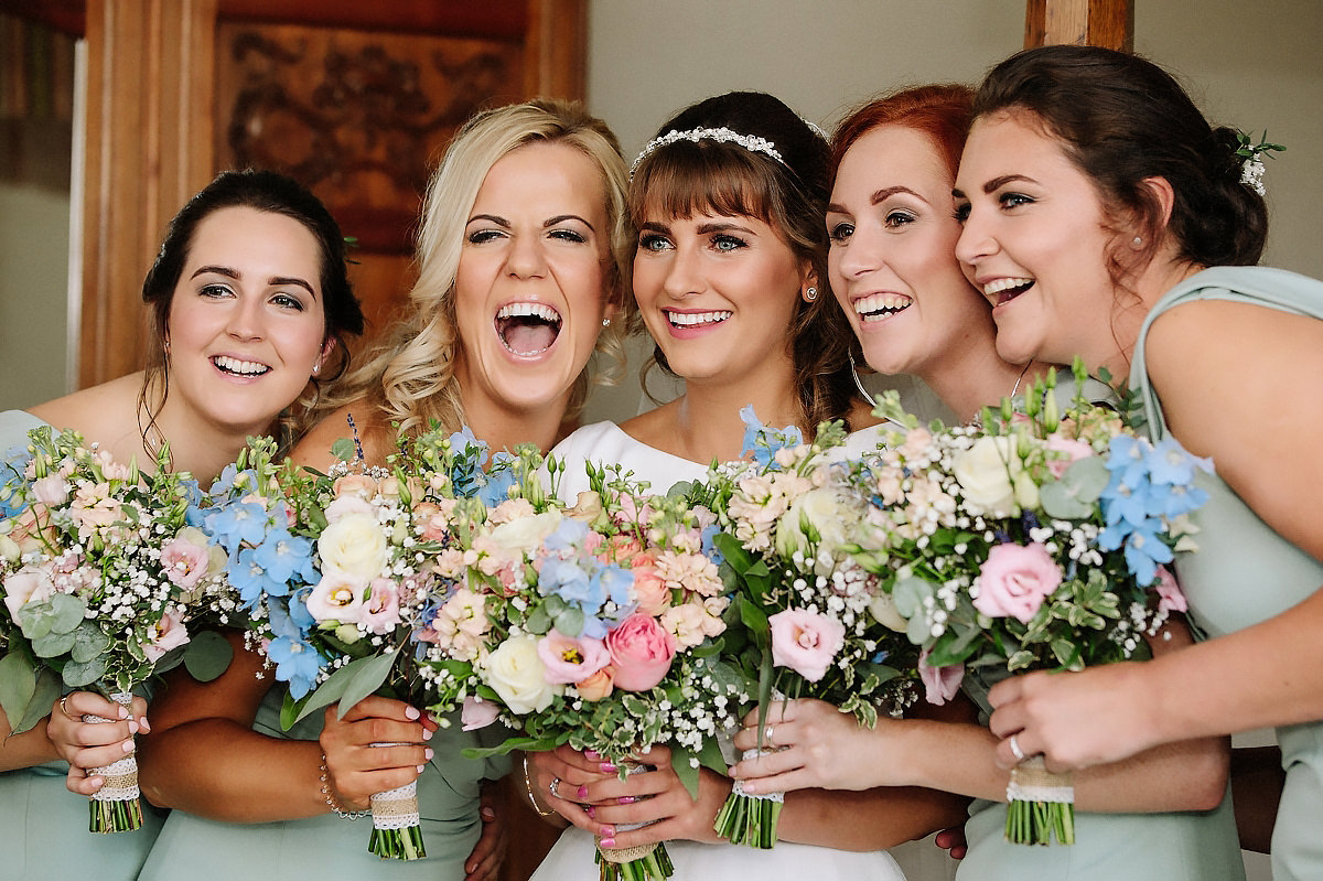 Bride and bridesmaids Willington Hall