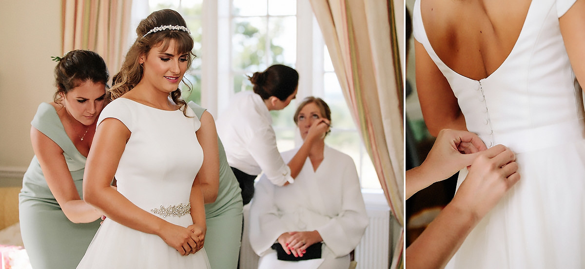 Bride getting ready Willington Hall