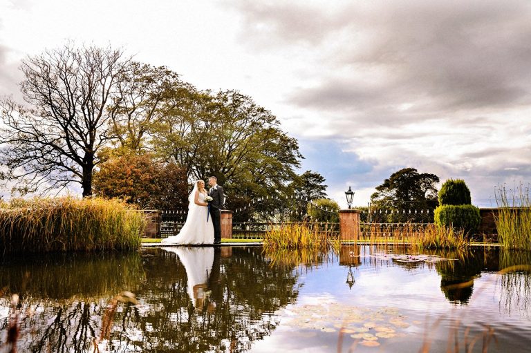 Colourful Autumn Heaton House Farm Wedding