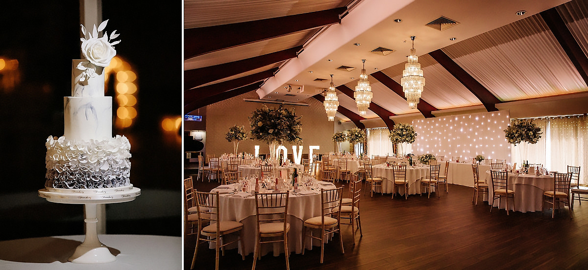 Wedding breakfast room Colshaw Hall