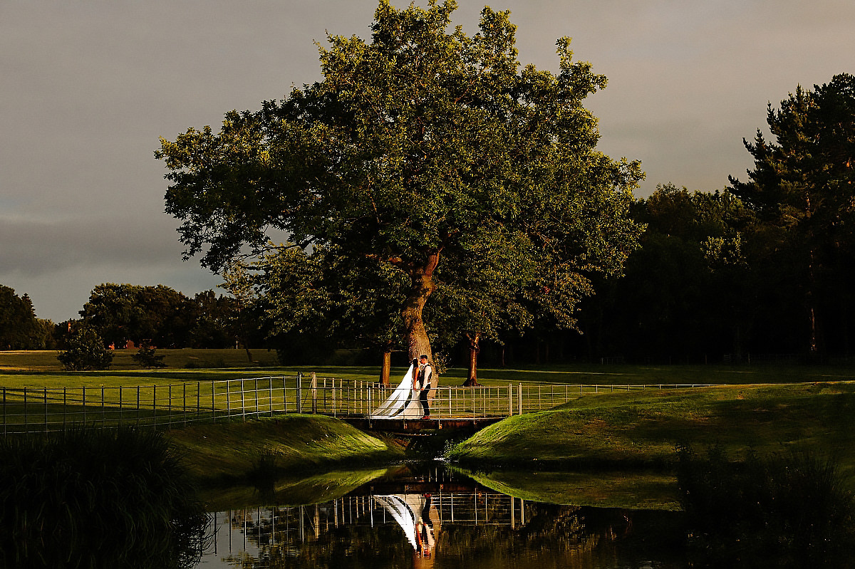 Colshaw Hall lake reflection