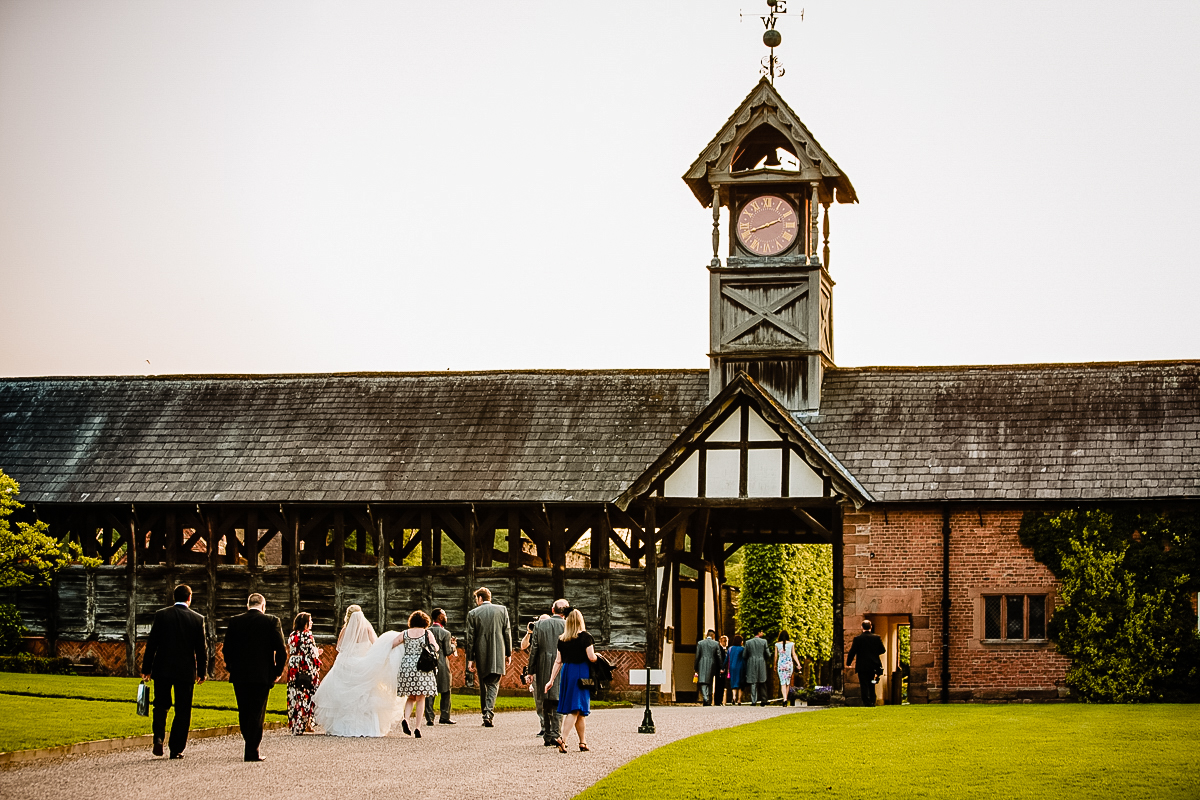 Guests make their way to the Olympia at Arley Hall