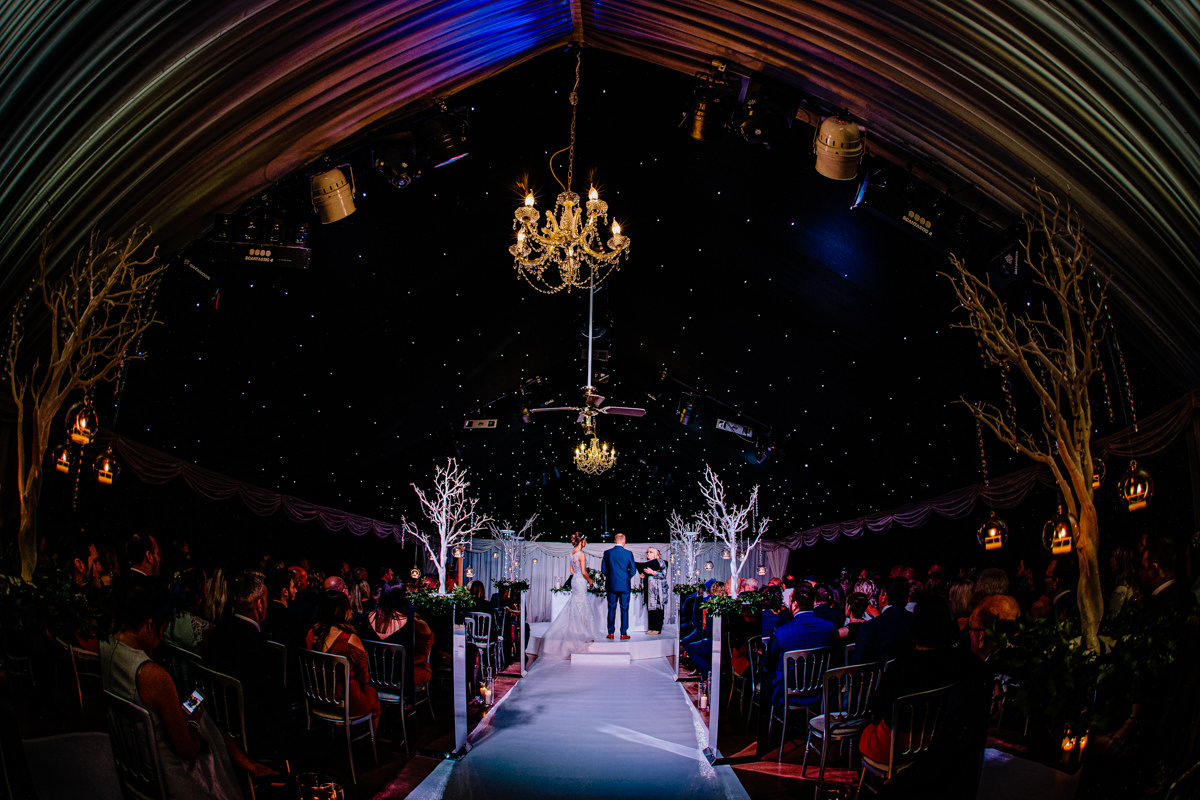 Ceremony under the stars at Heaton House Farm