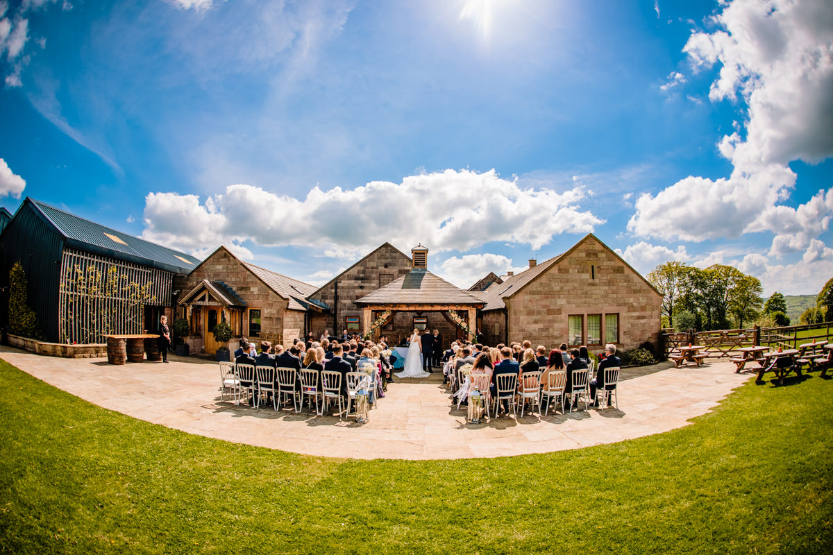 Outdoor ceremonies at Heaton House Farm