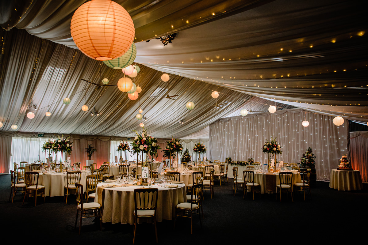 Wedding Breakfast in the Steeles Barn at Heaton House Farm