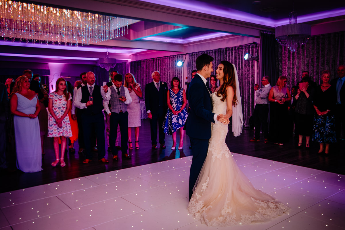 Bride and Groom dancing their first dance