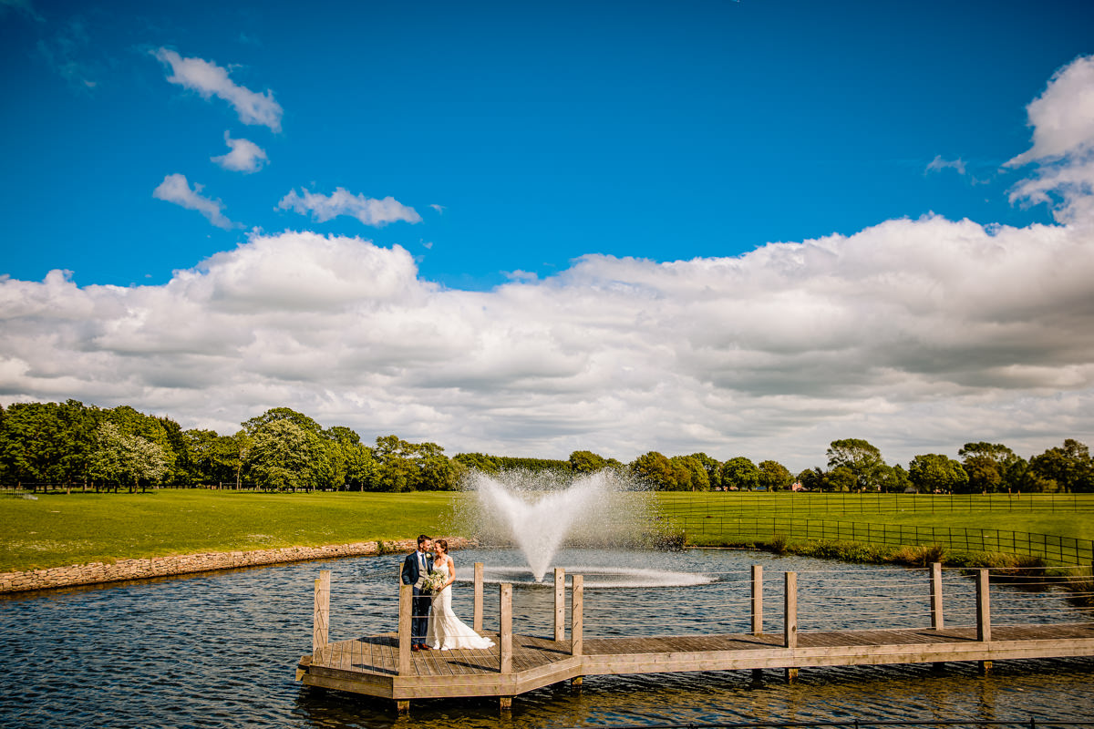 The Lake and fountain at Merrydale Manor