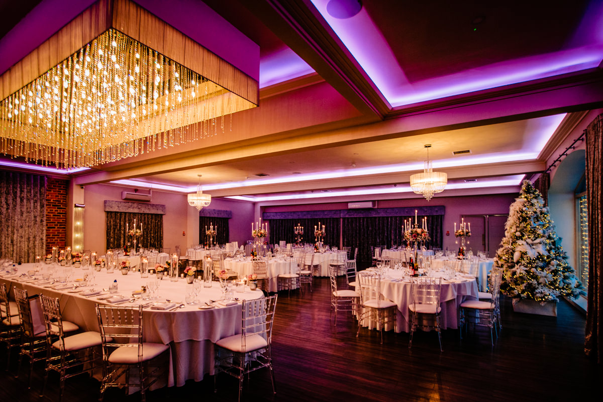 The Merrydale suite dressed for the wedding Breakfast