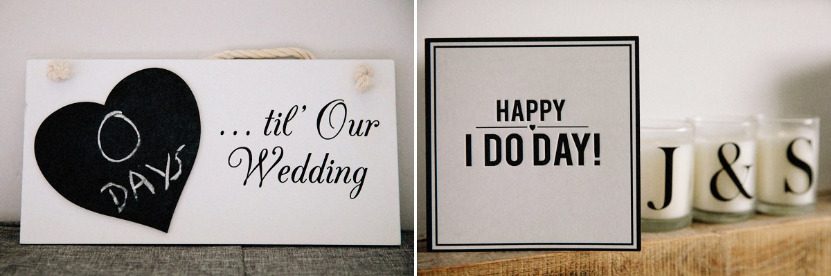 Happy wedding day signs