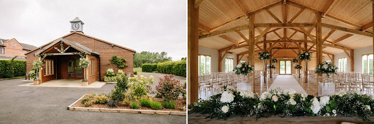 Wedding ceremony room at Merrydale Manor