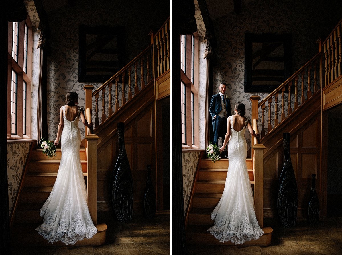 The staircase at Merrydale Manor