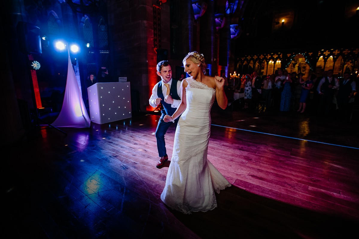 Peckforton Castle and the first dance as husband and wife