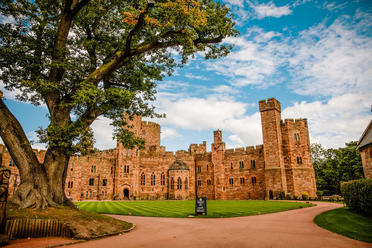 Peckforton Castle Weddings, view of the castle grounds