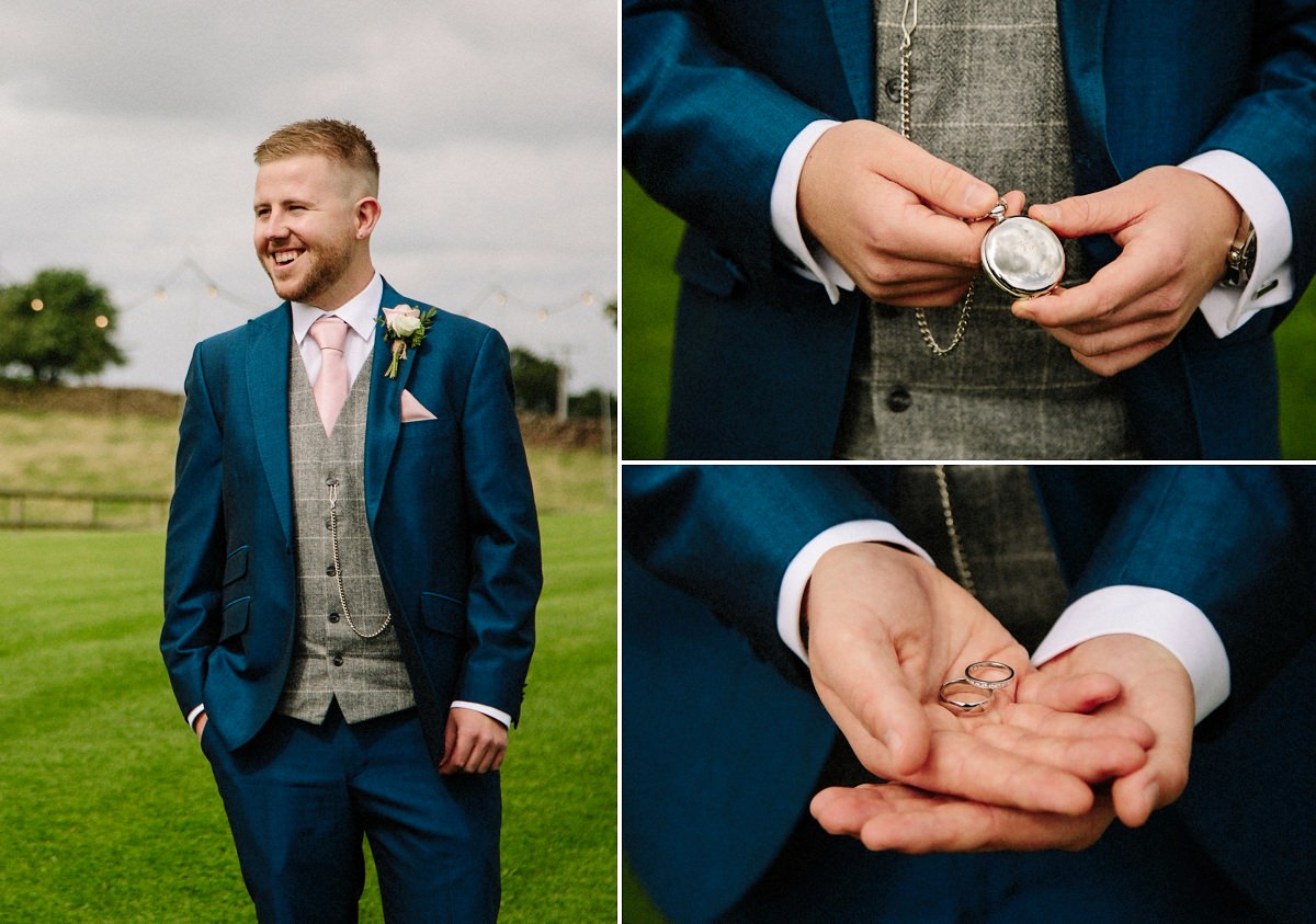 Groom with pocket watch
