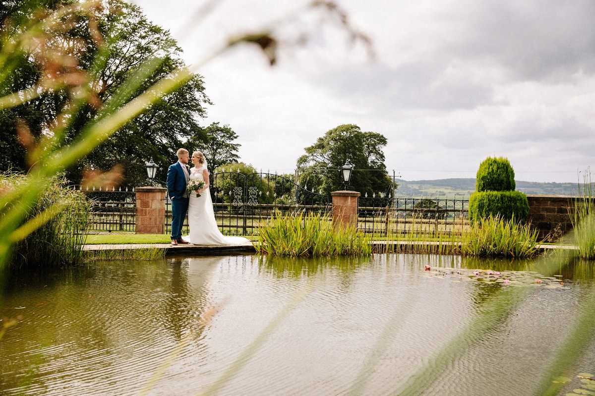 View over the lake at Heaton House Farm