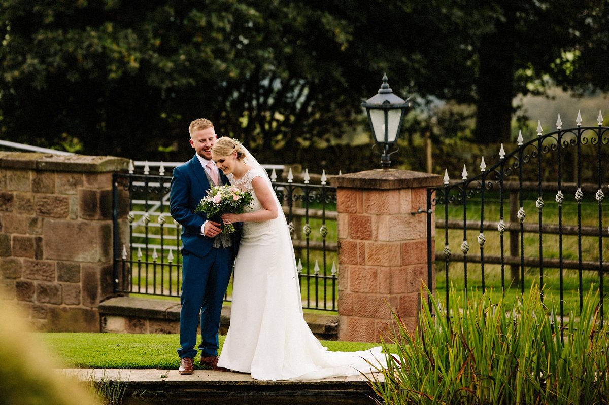 Fun moment in the secret garden at Heaton House Farm